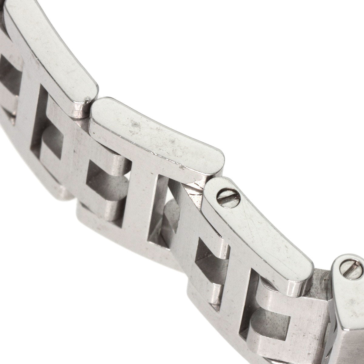 HERMES Watches Quartz CL4.210 Stainless Steel , Stainless Steel Silver Clipper black dial Women Used