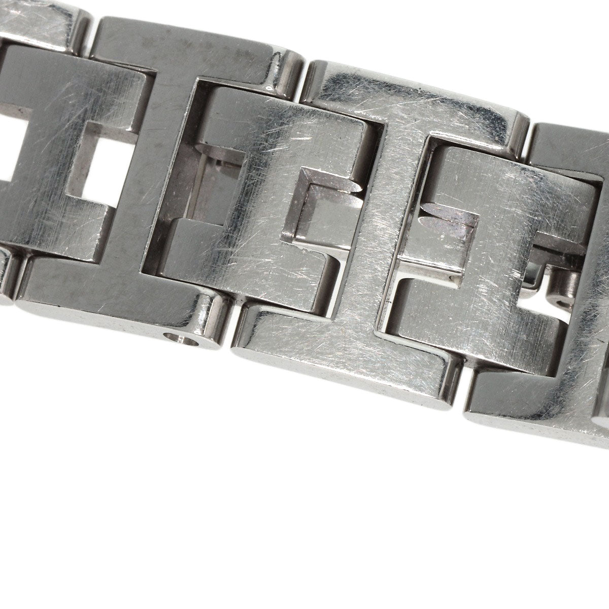 HERMES Watches Quartz CL4.210 Stainless Steel , Stainless Steel Silver Clipper black dial Women Used