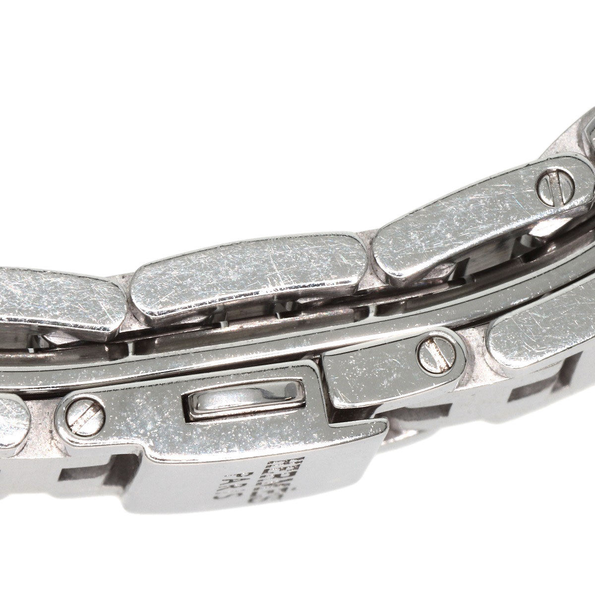 HERMES Watches Quartz CL4.210 Stainless Steel , Stainless Steel Silver Clipper black dial Women Used