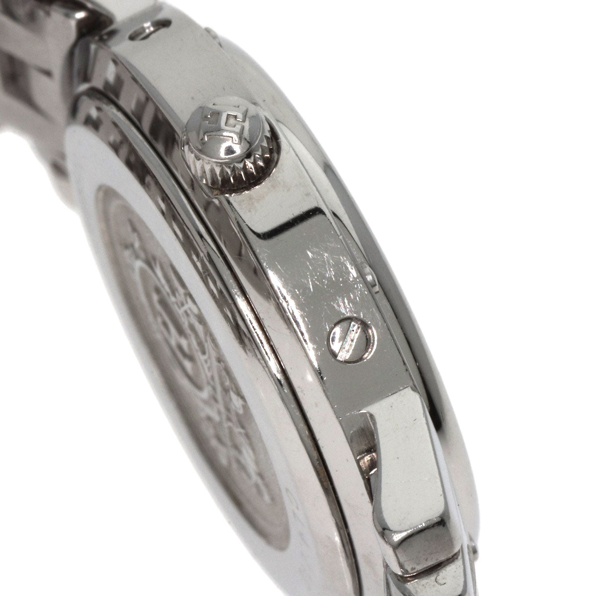 HERMES Watches Quartz CL4.210 Stainless Steel , Stainless Steel Silver Clipper black dial Women Used