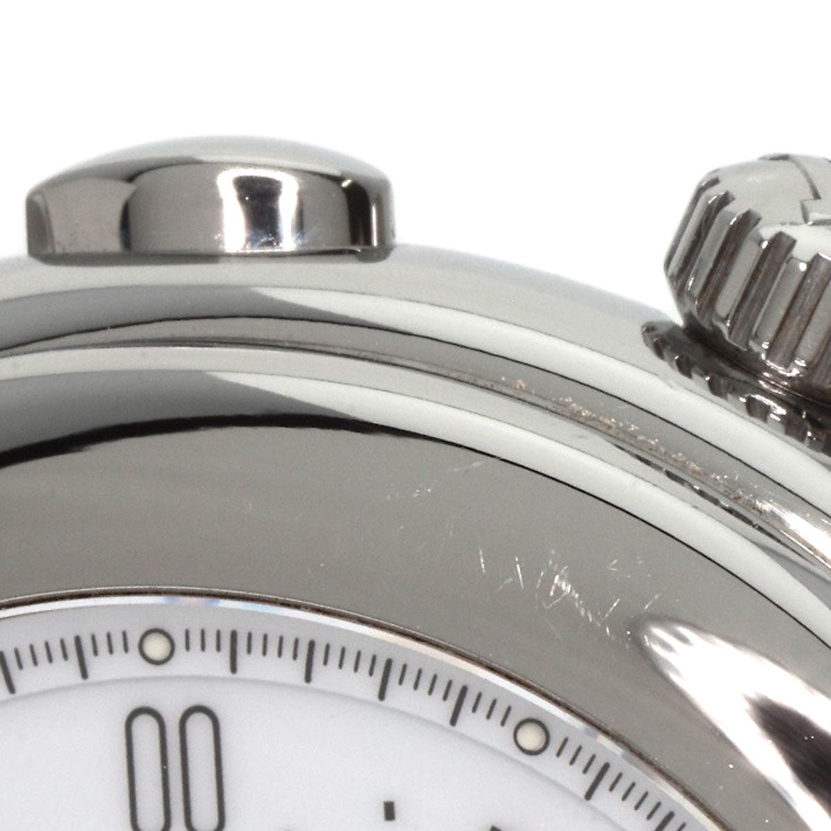 HERMES Watches Mechanical Automatic KP1.910 Stainless Steel , Stainless Steel Silver Ke Plat white dial mens Used