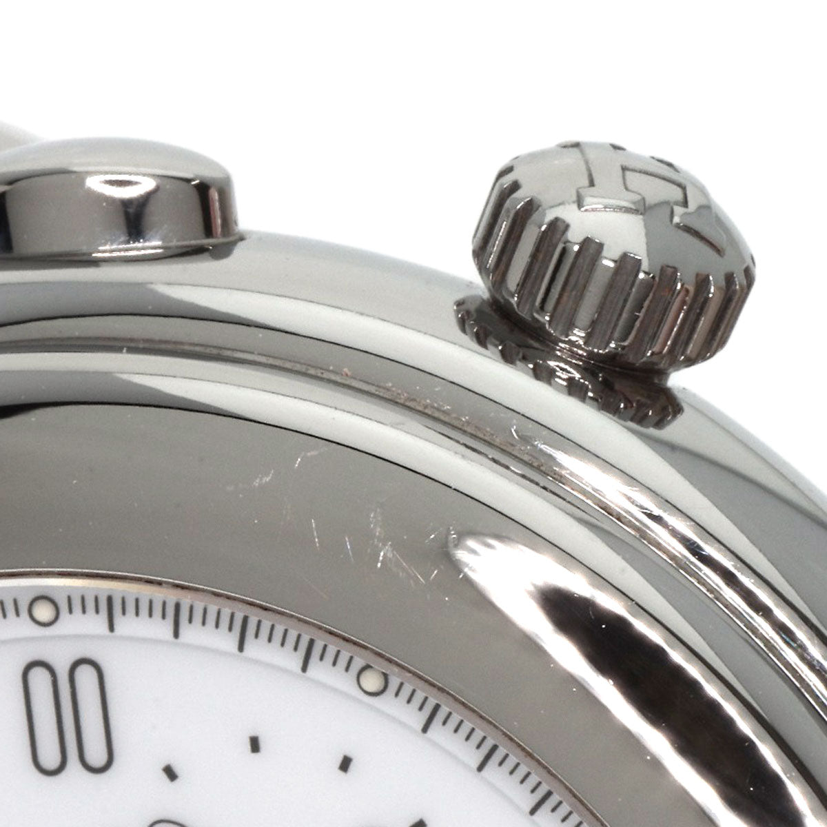 HERMES Watches Mechanical Automatic KP1.910 Stainless Steel , Stainless Steel Silver Ke Plat white dial mens Used