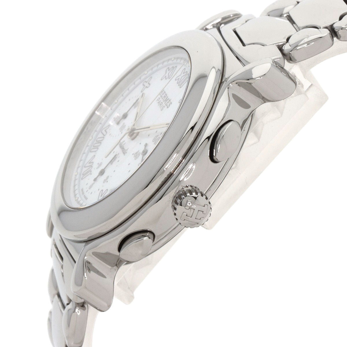 HERMES Watches Mechanical Automatic KP1.910 Stainless Steel , Stainless Steel Silver Ke Plat white dial mens Used