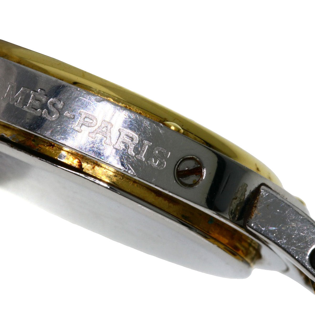 HERMES Watches Quartz Stainless Steel , SSxGP gold Clipper white dial Women Used