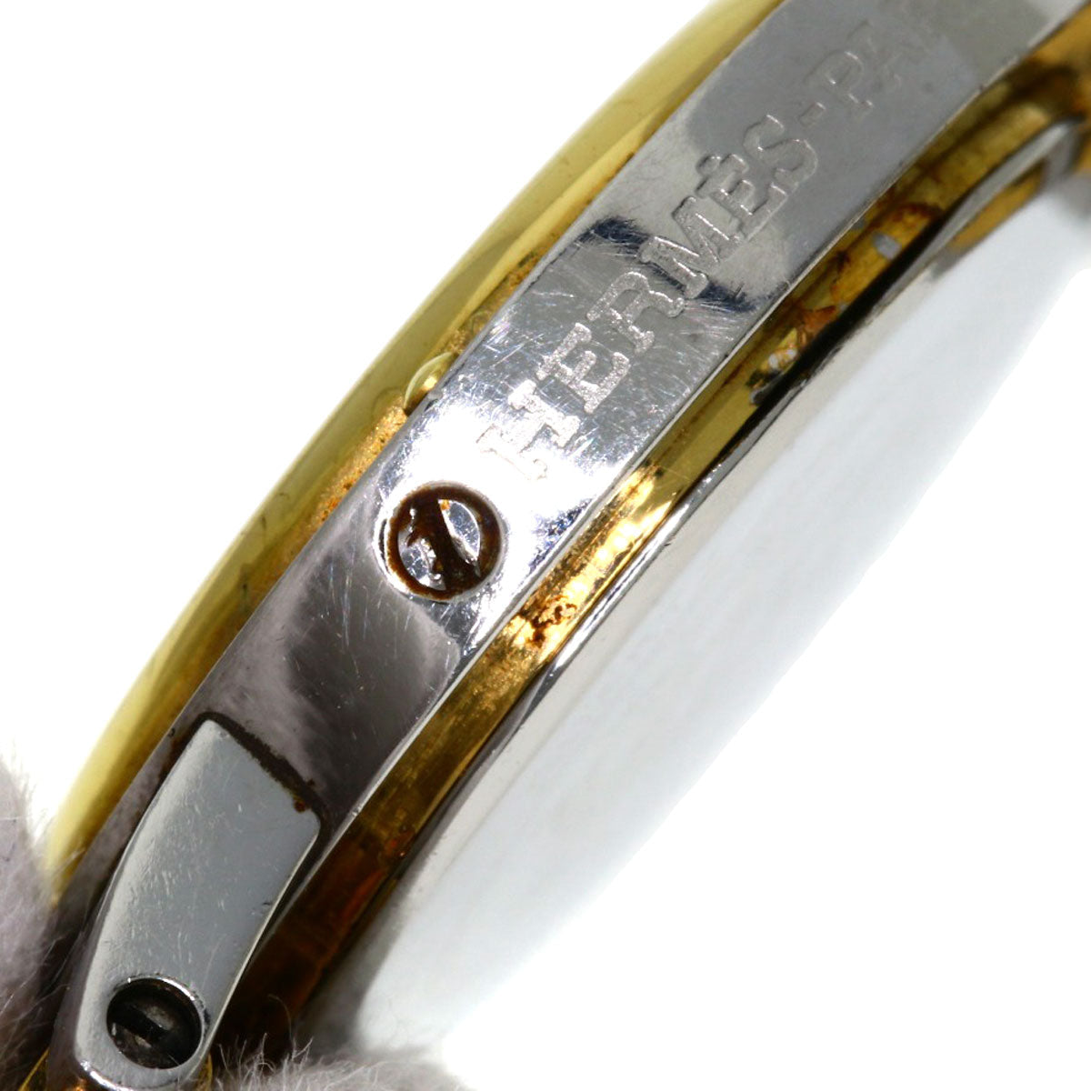 HERMES Watches Quartz Stainless Steel , SSxGP gold Clipper white dial Women Used