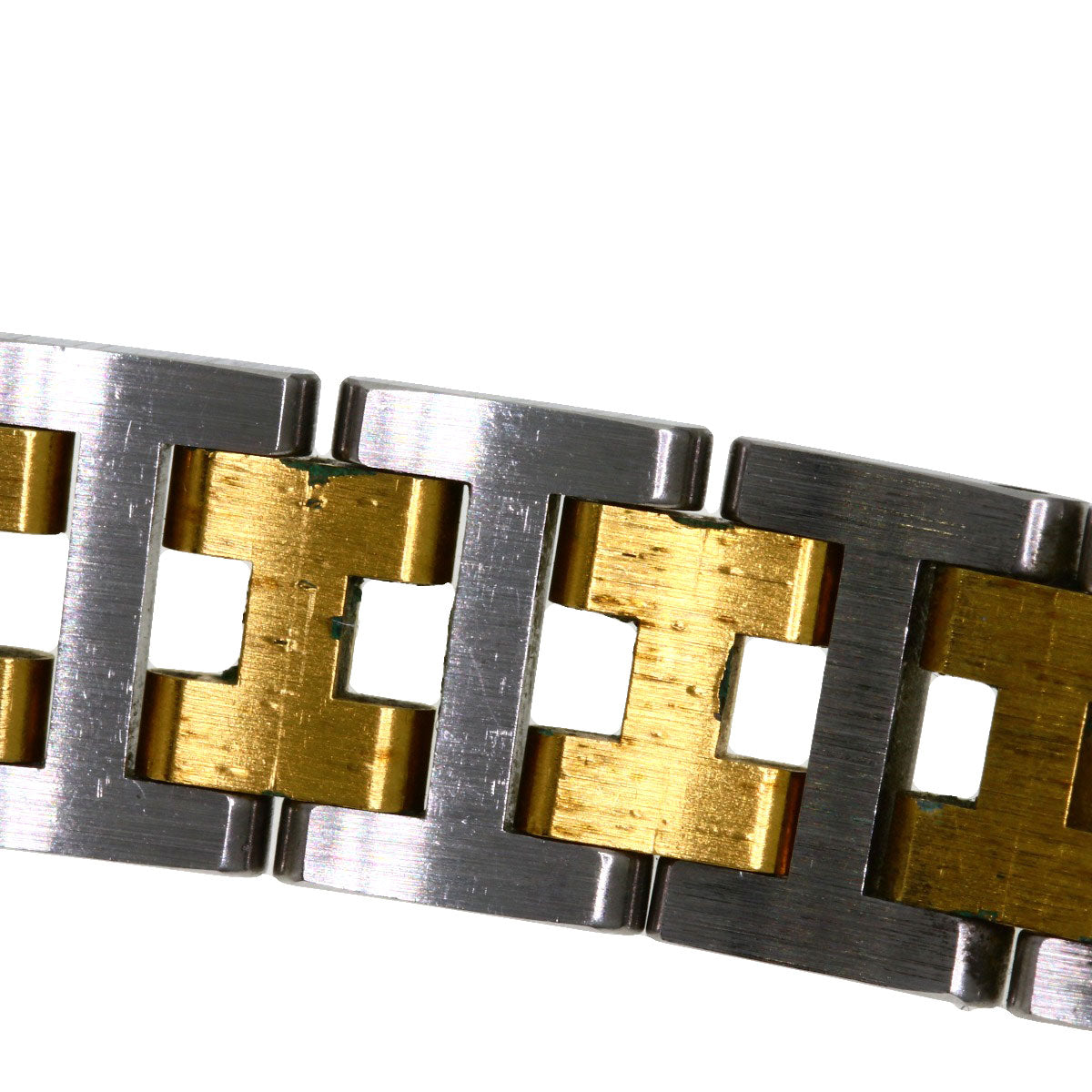 HERMES Watches Quartz Stainless Steel , SSxGP gold Clipper white dial Women Used