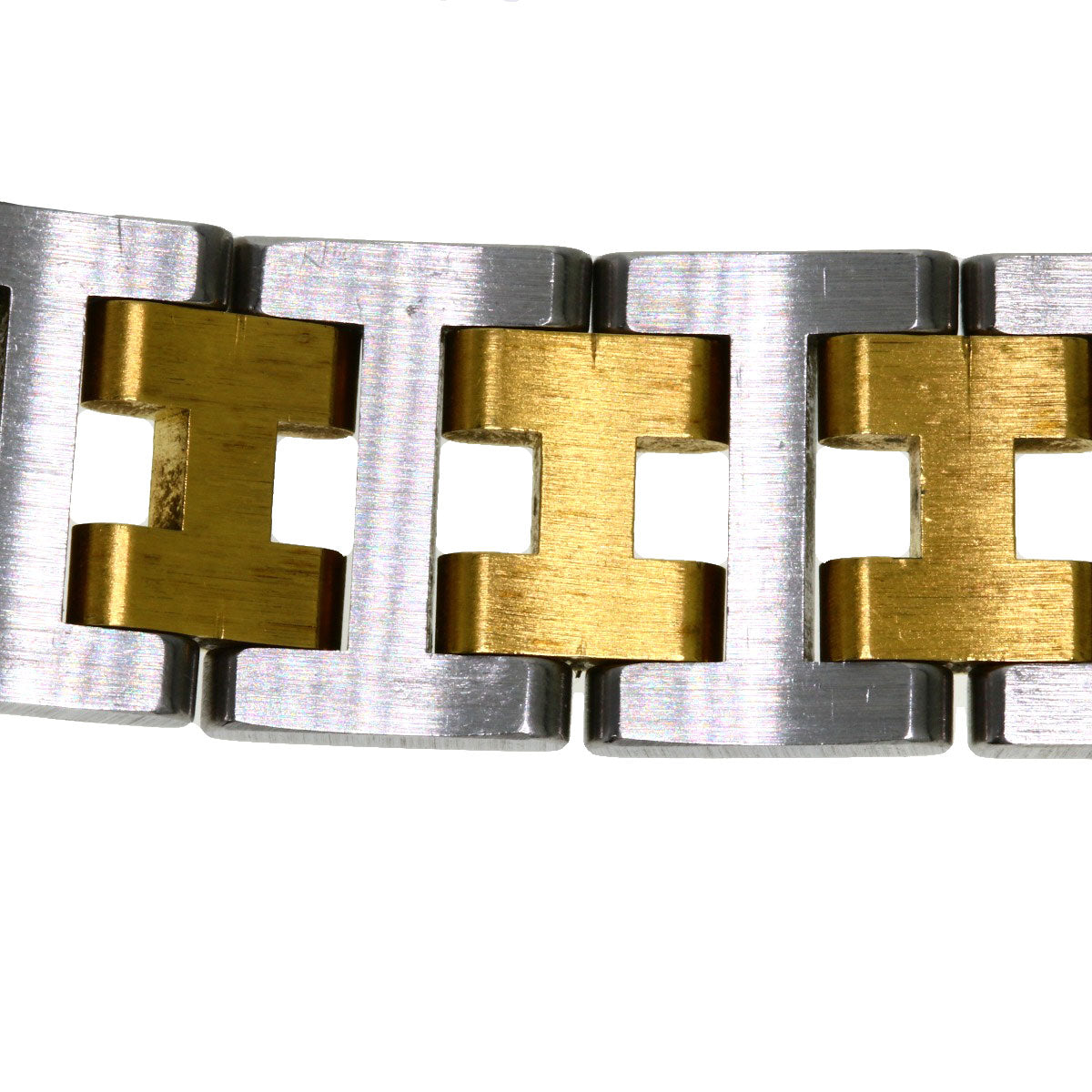 HERMES Watches Quartz Stainless Steel , SSxGP gold Clipper white dial Women Used