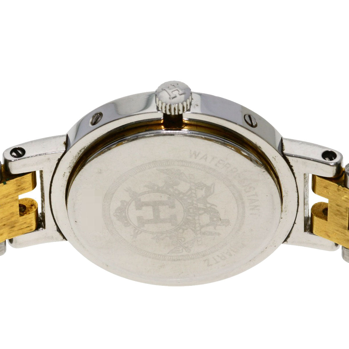 HERMES Watches Quartz Stainless Steel , SSxGP gold Clipper white dial Women Used