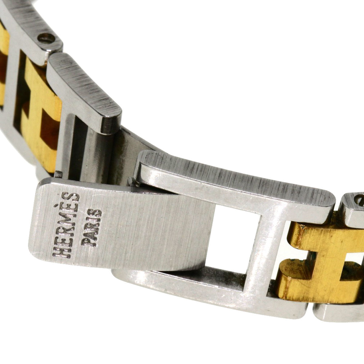 HERMES Watches Quartz Stainless Steel , SSxGP gold Clipper white dial Women Used