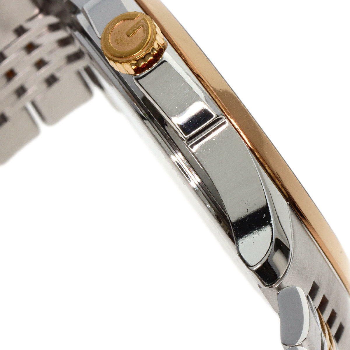 GUCCI Watches Quartz 126.4 Stainless Steel , PGP gold G timeless black dial mens Used