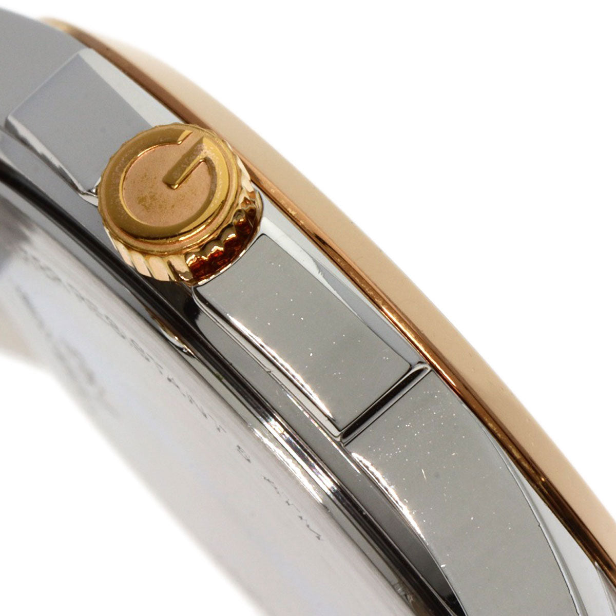 GUCCI Watches Quartz 126.4 Stainless Steel , PGP gold G timeless black dial mens Used
