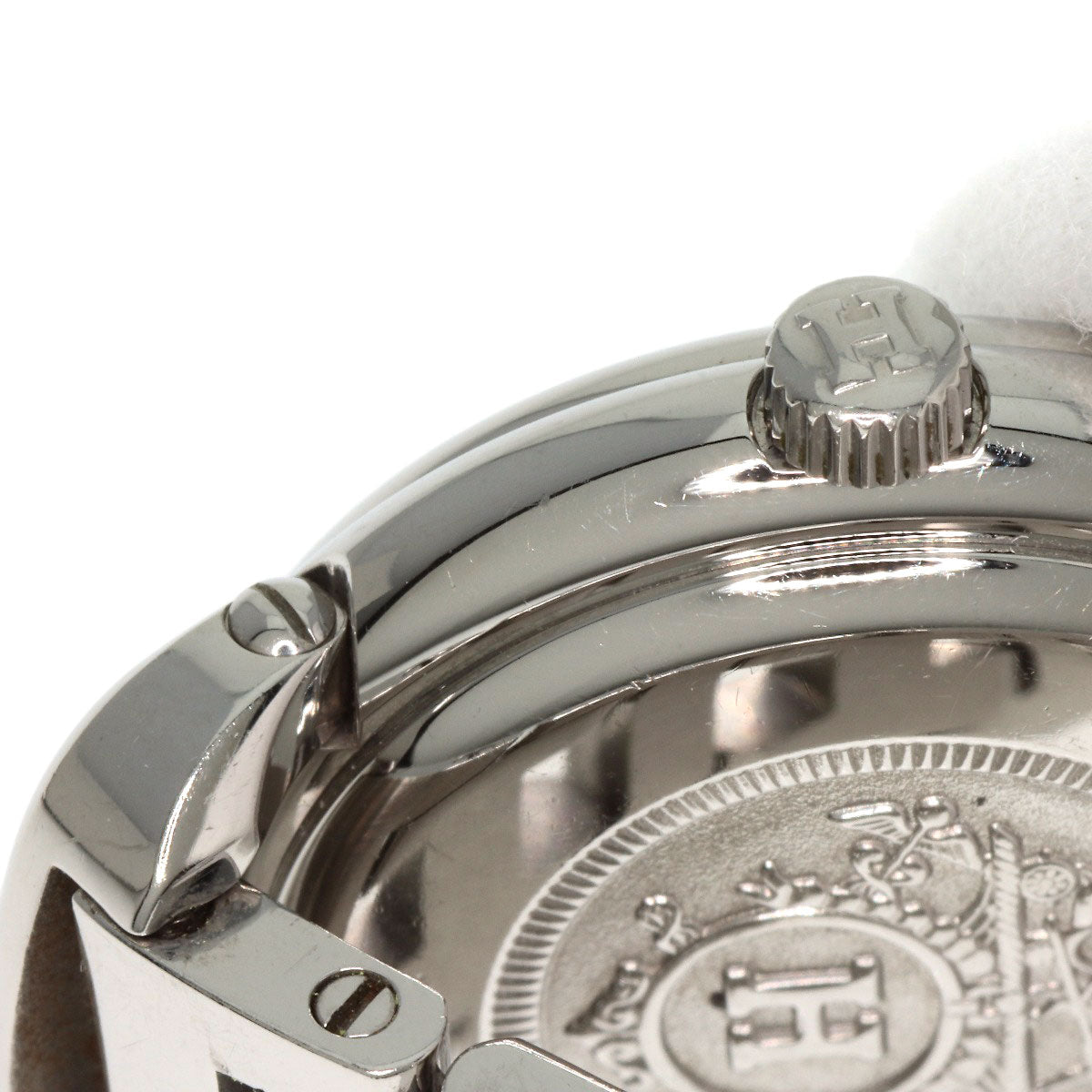 HERMES Watches Quartz PU2.210 Stainless Steel Silver Pullman white dial