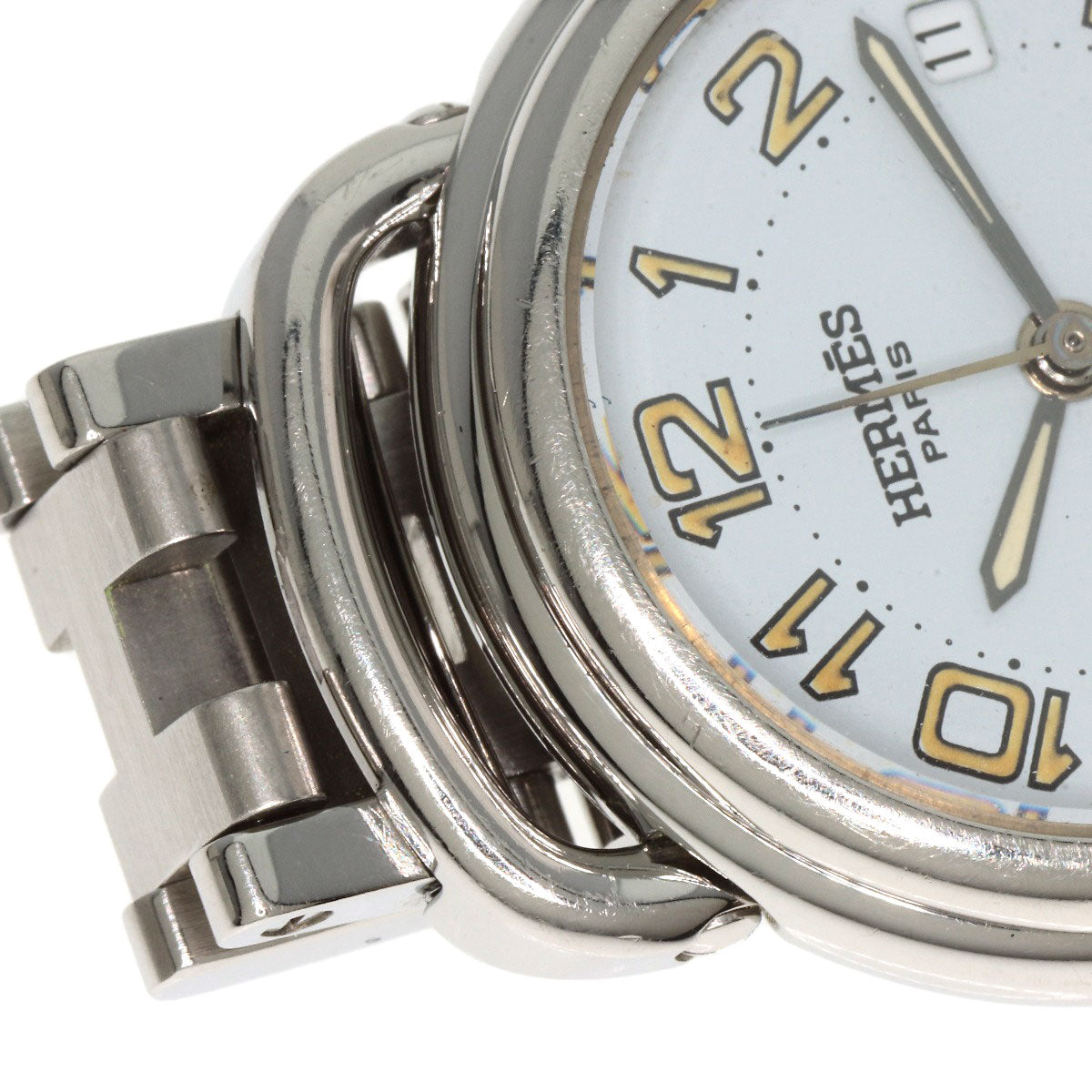 HERMES Watches Quartz PU2.210 Stainless Steel Silver Pullman white dial