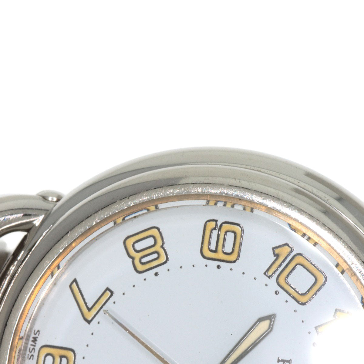 HERMES Watches Quartz PU2.210 Stainless Steel Silver Pullman white dial