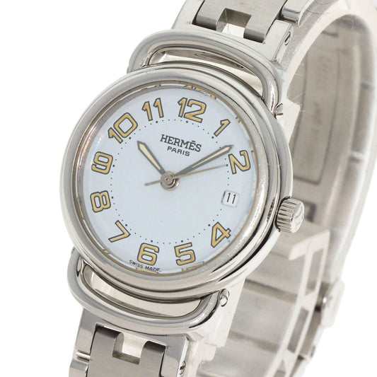 HERMES Watches Quartz PU2.210 Stainless Steel Silver Pullman white dial