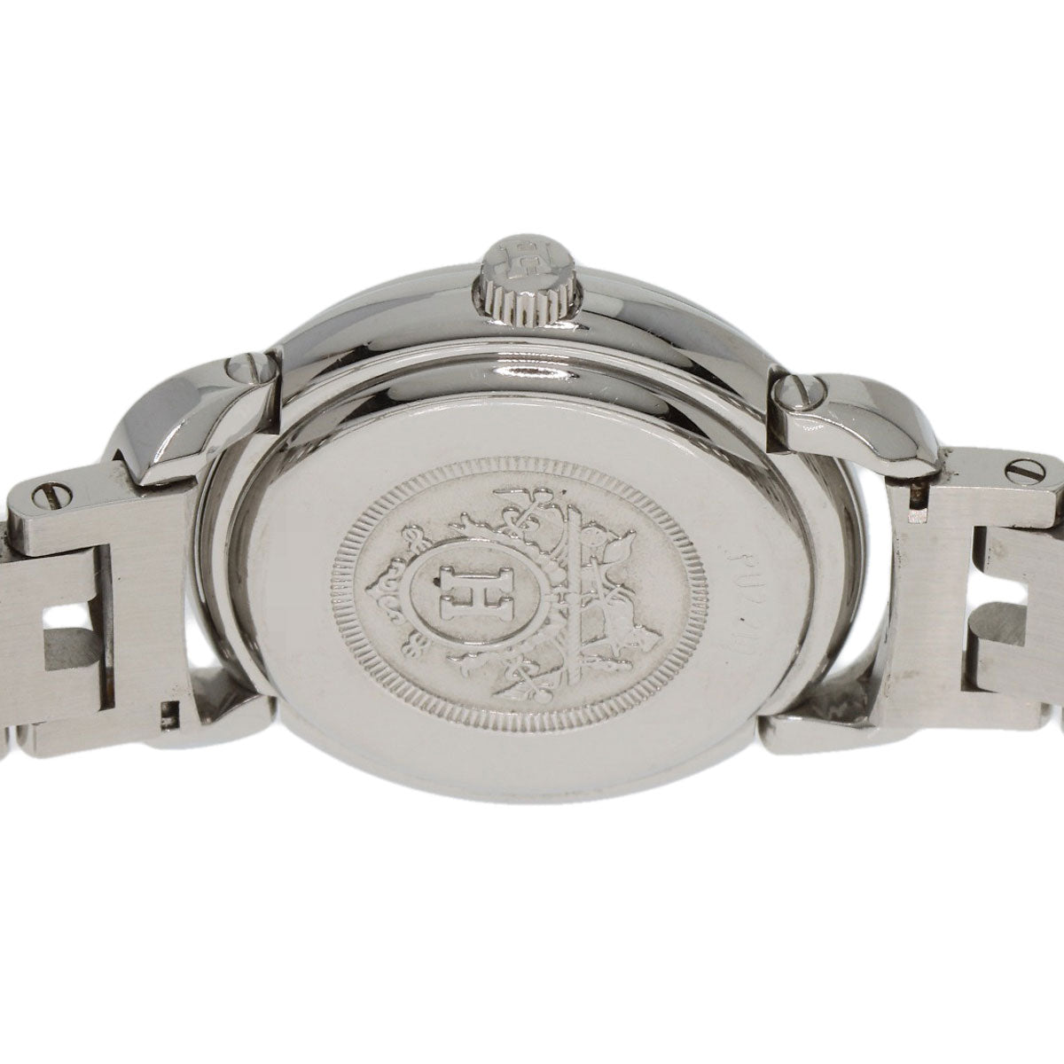 HERMES Watches Quartz PU2.210 Stainless Steel Silver Pullman white dial