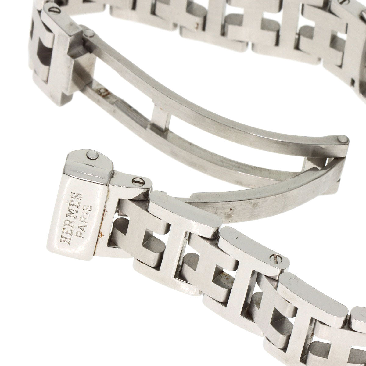 HERMES Watches Quartz PU2.210 Stainless Steel Silver Pullman white dial