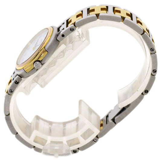 HERMES Watches Quartz Stainless Steel, Combination Silver Windsor white dial Women Used