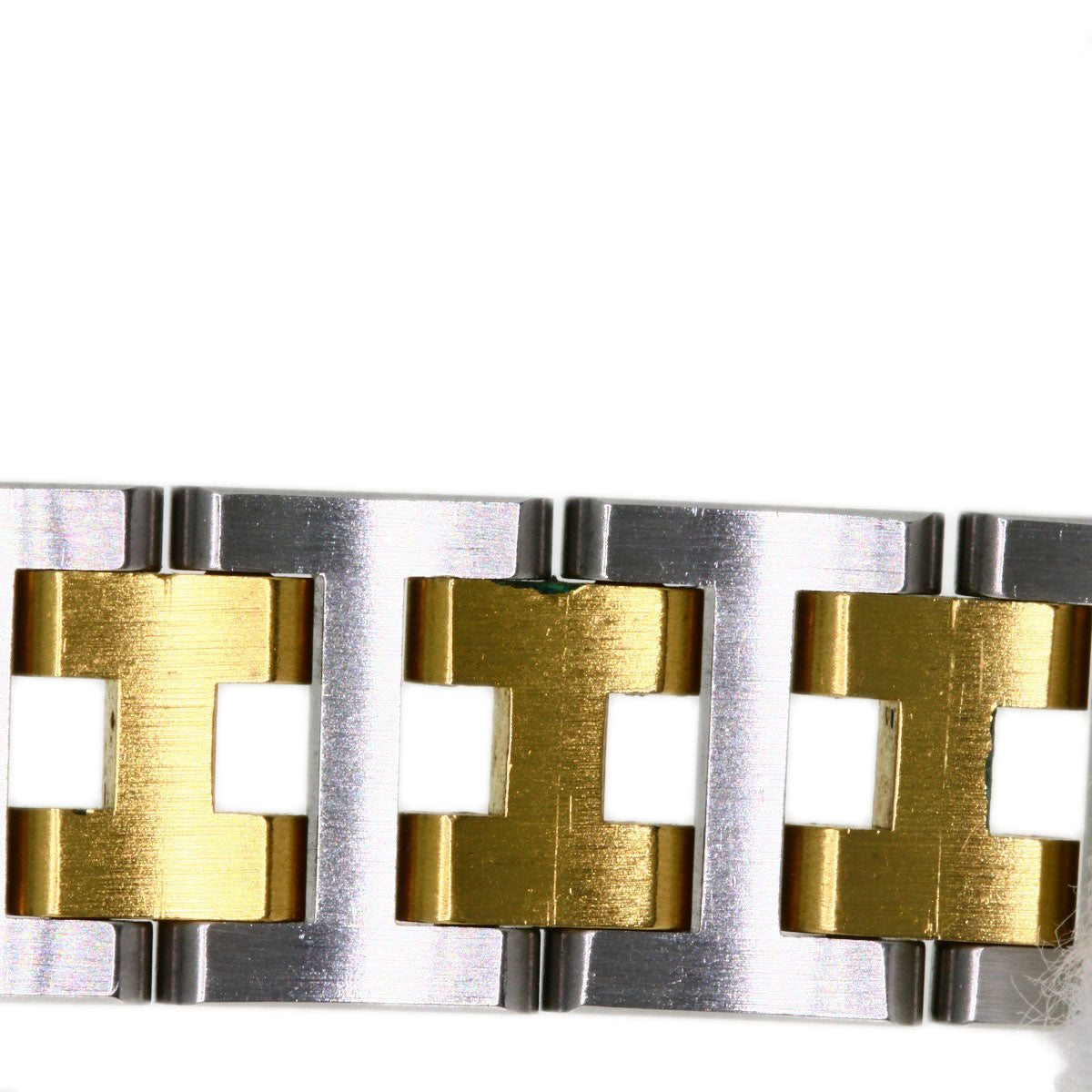 HERMES Watches Quartz Stainless Steel, Combination Silver Windsor white dial Women Used