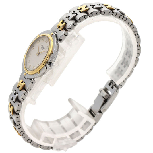 HERMES Watches Quartz Stainless Steel , SSxGP gold Olympia Ivory dial Women Used