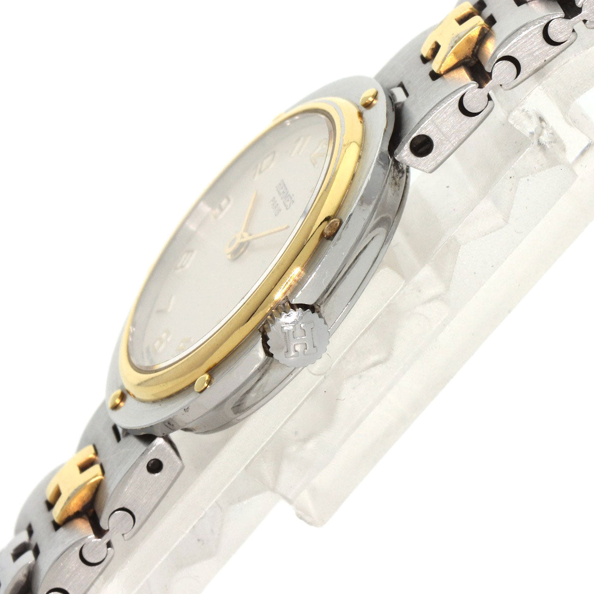 HERMES Watches Quartz Stainless Steel , SSxGP gold Olympia Ivory dial Women Used