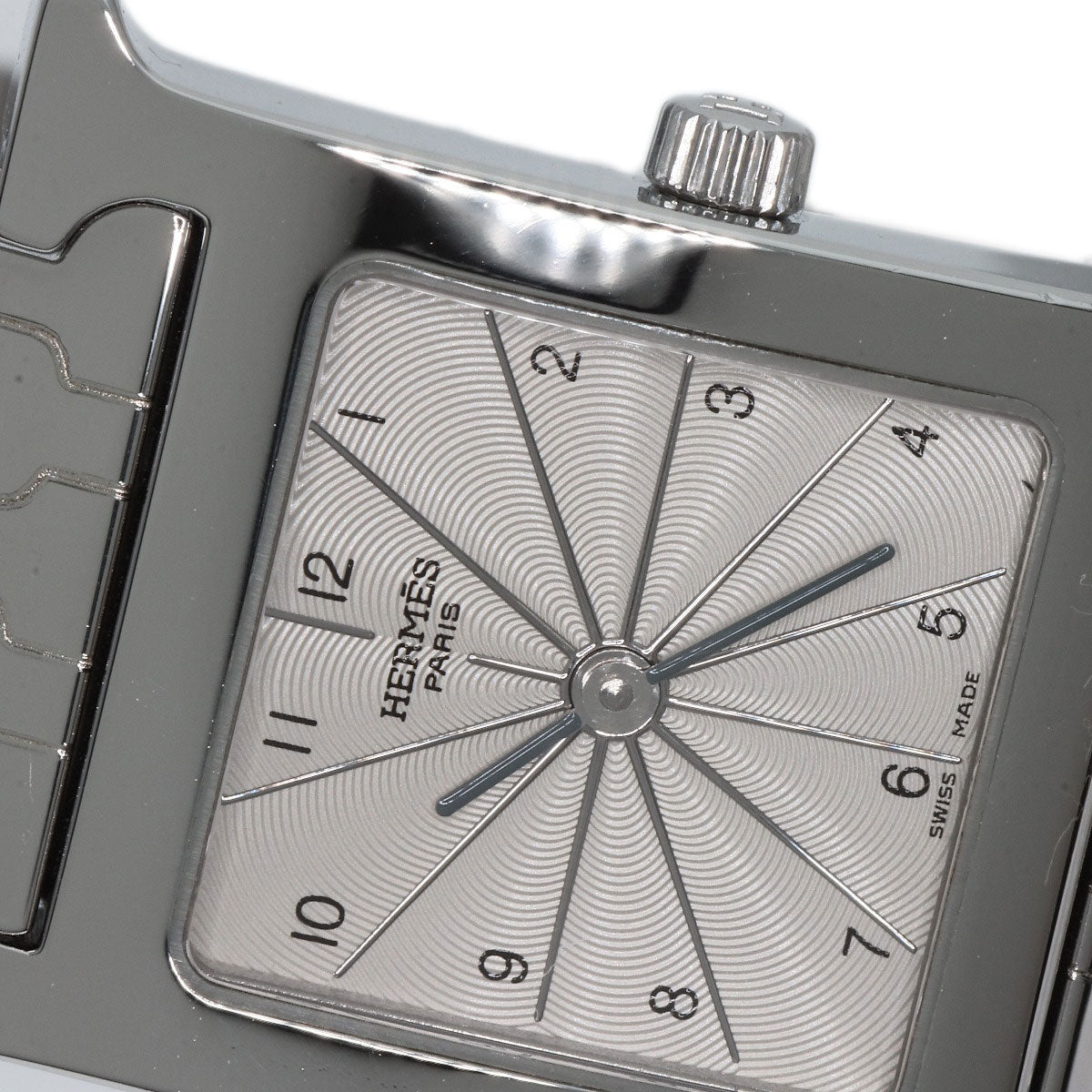 HERMES Watches Quartz HH1.210 Stainless Steel , Stainless Steel Silver H watch Silver dial Women Used