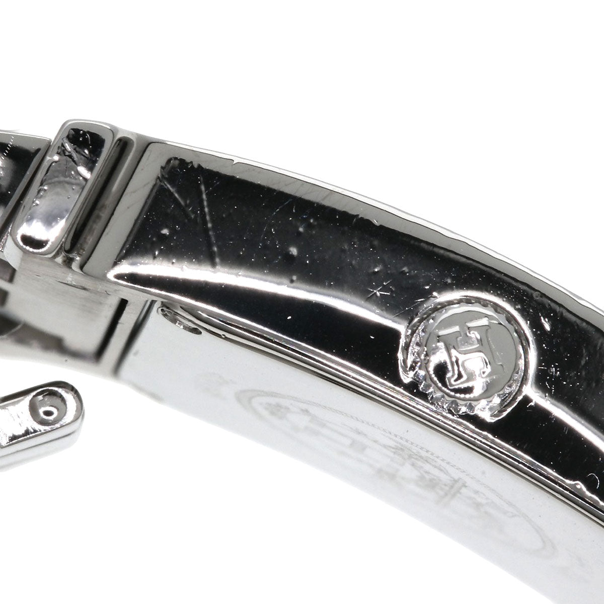 HERMES Watches Quartz HH1.230 Stainless Steel Silver H Watch Bezel Diamond Ivory dial