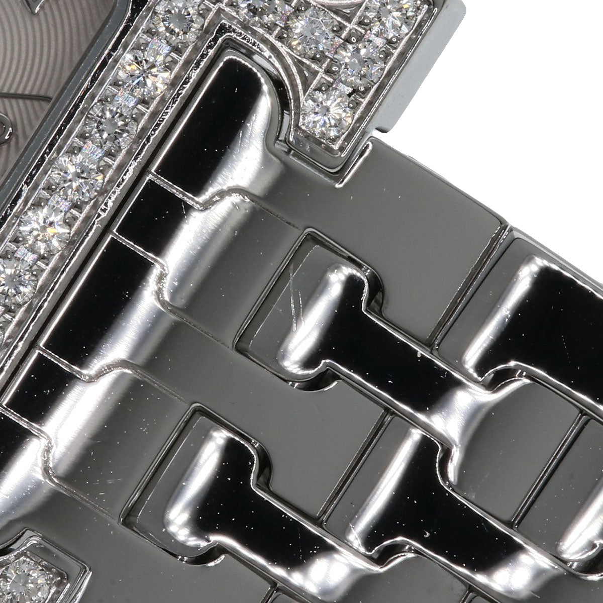 HERMES Watches Quartz HH1.230 Stainless Steel Silver H Watch Bezel Diamond Ivory dial