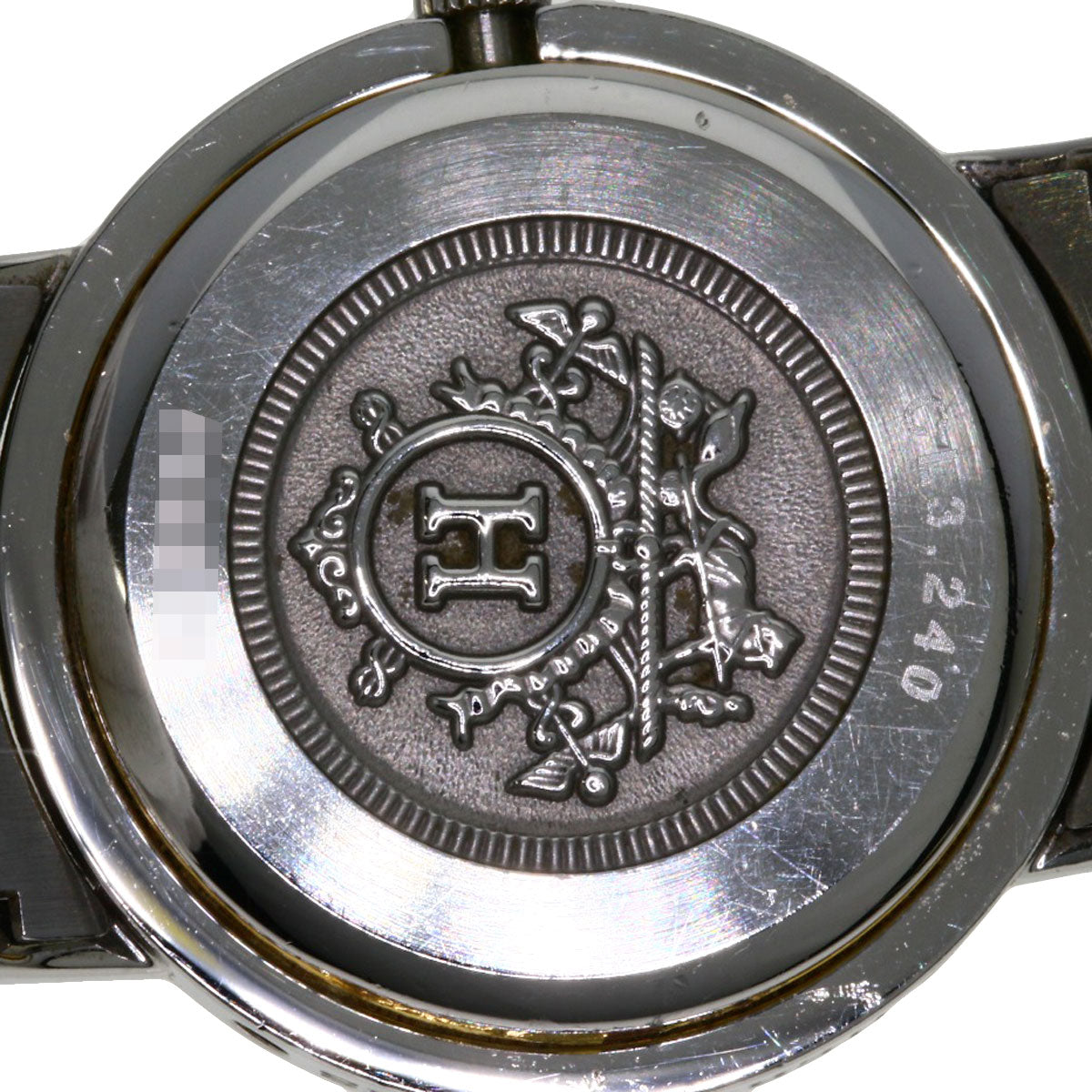 HERMES Watches Quartz CL3.240 Stainless Steel , SSxGP gold Clipper Ivory dial Women Used