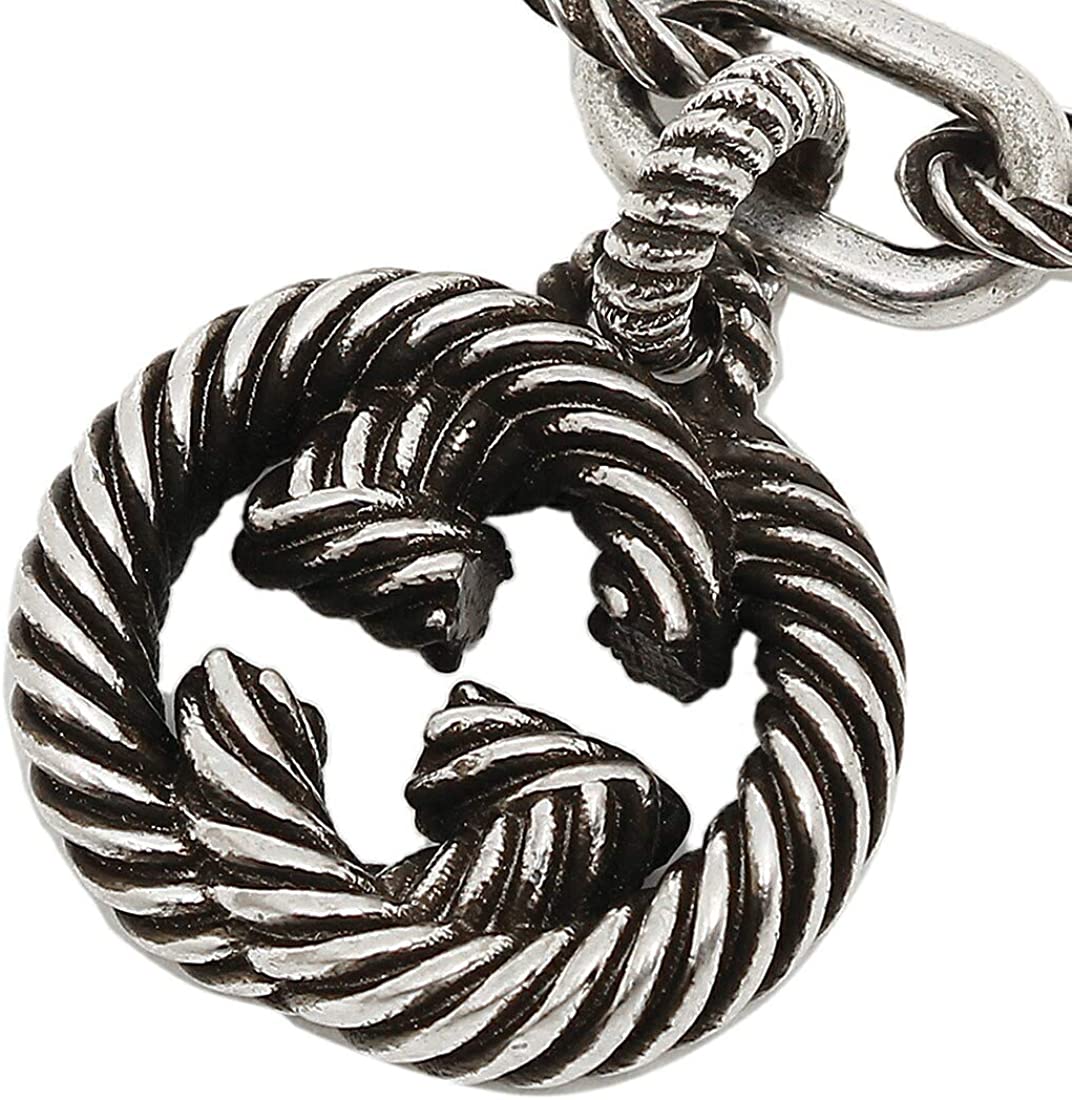 Gucci Silver Bracelet with Interlocking GG Charm