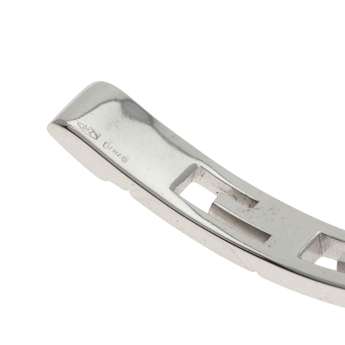 GUCCI bracelet K18WG Silver Bangle G logo #18