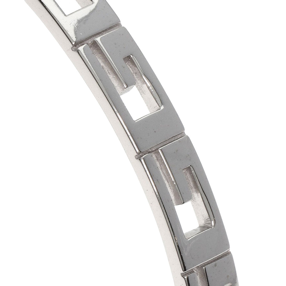 GUCCI bracelet K18WG Silver Bangle G logo #18