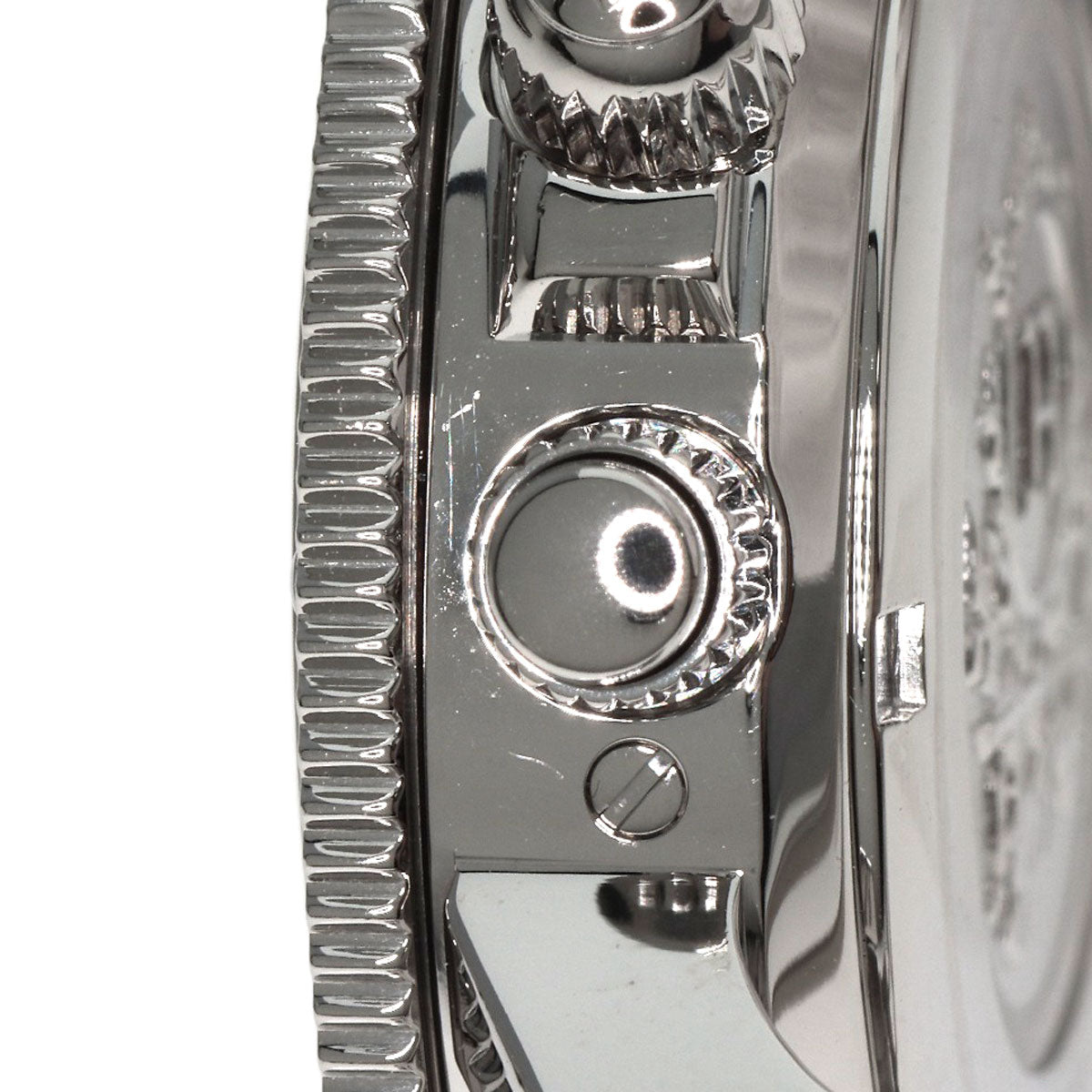 HERMES Watches Quartz CL2.310 Stainless Steel , Stainless Steel Silver Clipper Diver Chronograph black dial Women Used