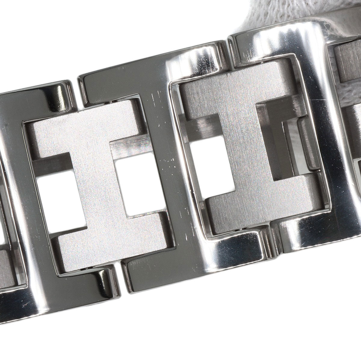 HERMES Watches Quartz CL2.310 Stainless Steel , Stainless Steel Silver Clipper Diver Chronograph black dial Women Used
