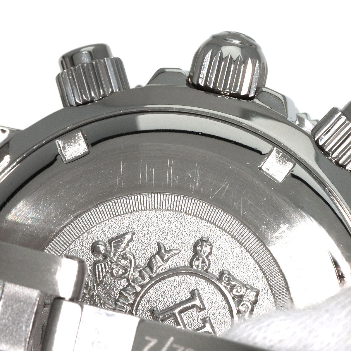 HERMES Watches Quartz CL2.310 Stainless Steel , Stainless Steel Silver Clipper Diver Chronograph black dial Women Used