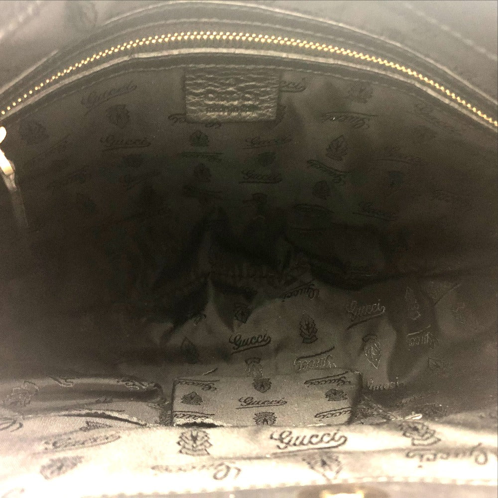 GUCCI Shoulder Bag 189885 leather black QUEEN (queen) Women Used