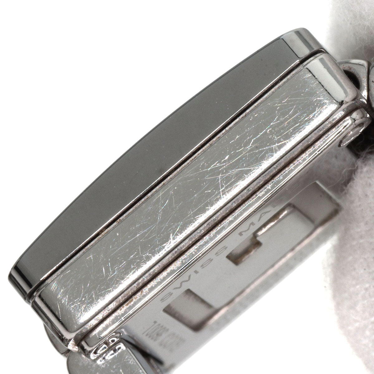 GUCCI Watches Quartz 3600L Stainless Steel , Stainless Steel Silver G Square Silver dial Women Used