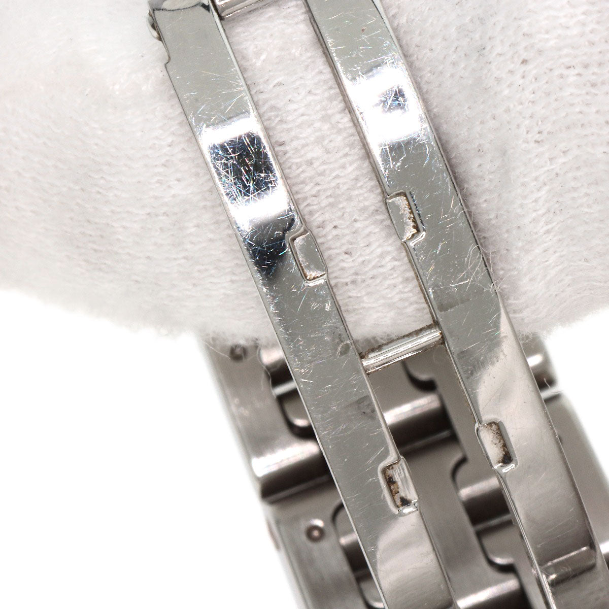 HERMES Watches Quartz HH1.210 Stainless Steel , Stainless Steel Silver H Watch Blue Gene Blue gene dial Women Used
