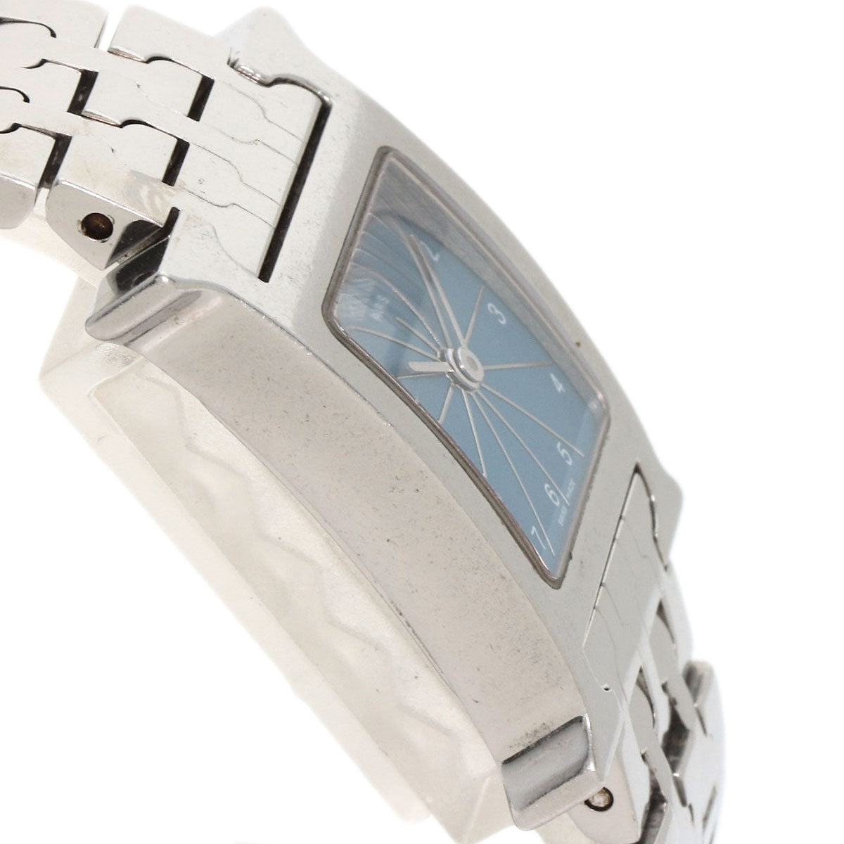 HERMES Watches Quartz HH1.210 Stainless Steel , Stainless Steel Silver H Watch Blue Gene Blue gene dial Women Used