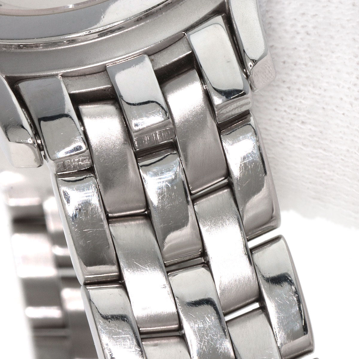 GUCCI Watches Quartz 5500L Stainless Steel , Stainless Steel Silver Round face Silver dial Women Used