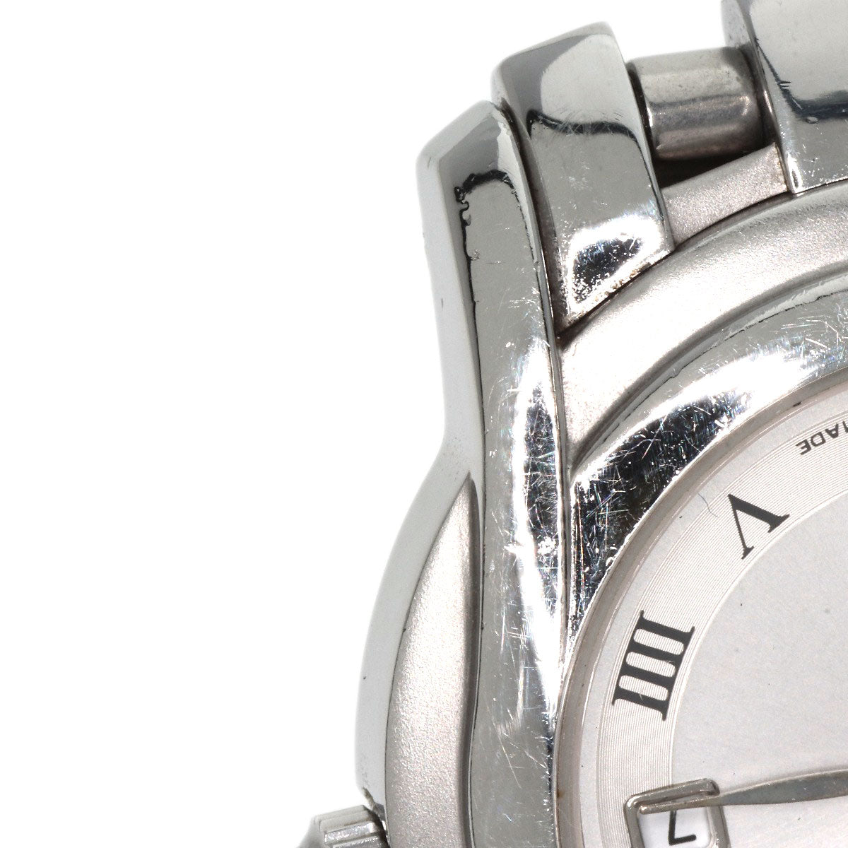 GUCCI Watches Quartz 5500L Stainless Steel , Stainless Steel Silver Round face Silver dial Women Used