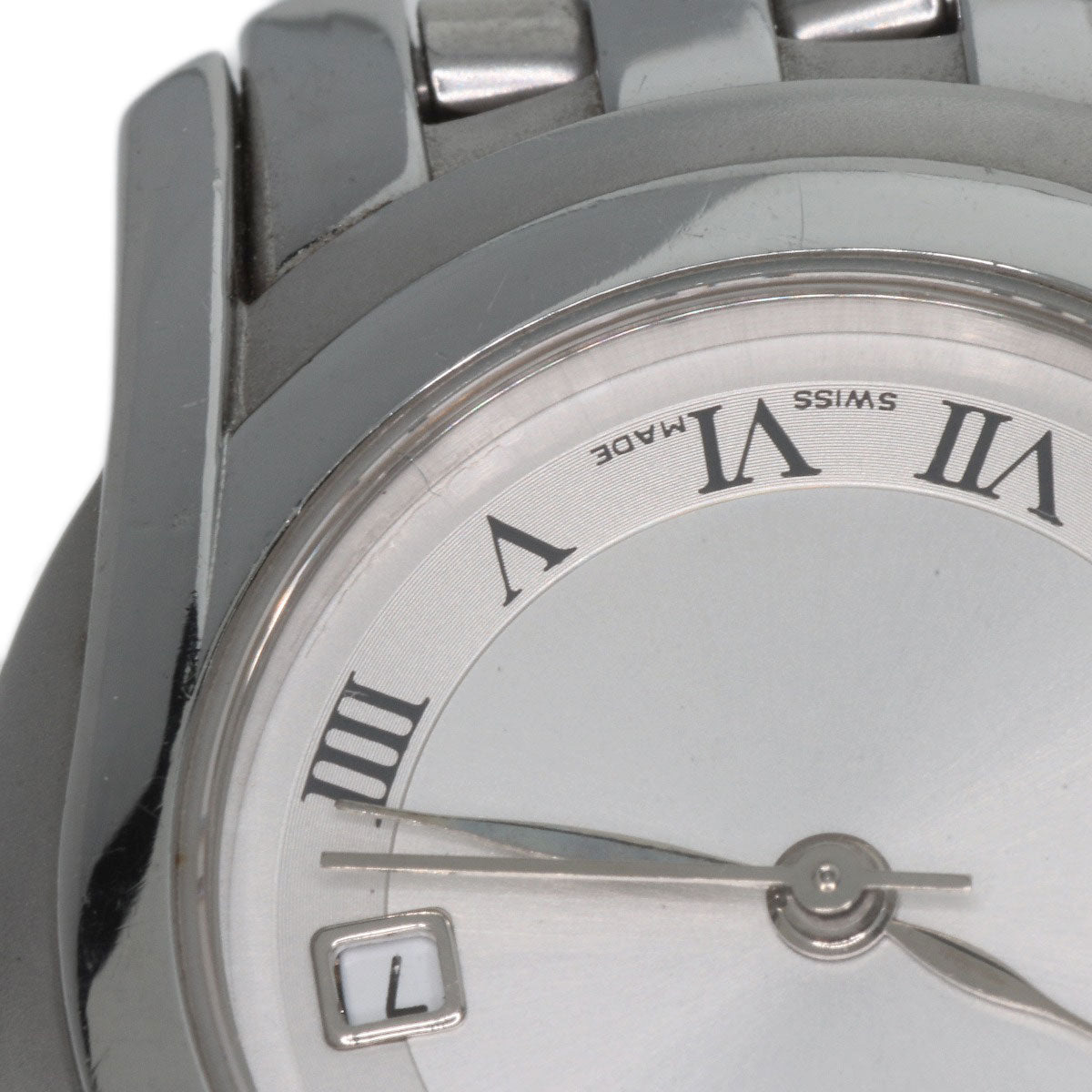 GUCCI Watches Quartz 5500L Stainless Steel , Stainless Steel Silver Round face Silver dial Women Used