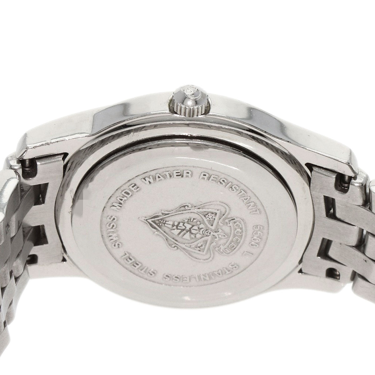 GUCCI Watches Quartz 5500L Stainless Steel , Stainless Steel Silver Round face Silver dial Women Used