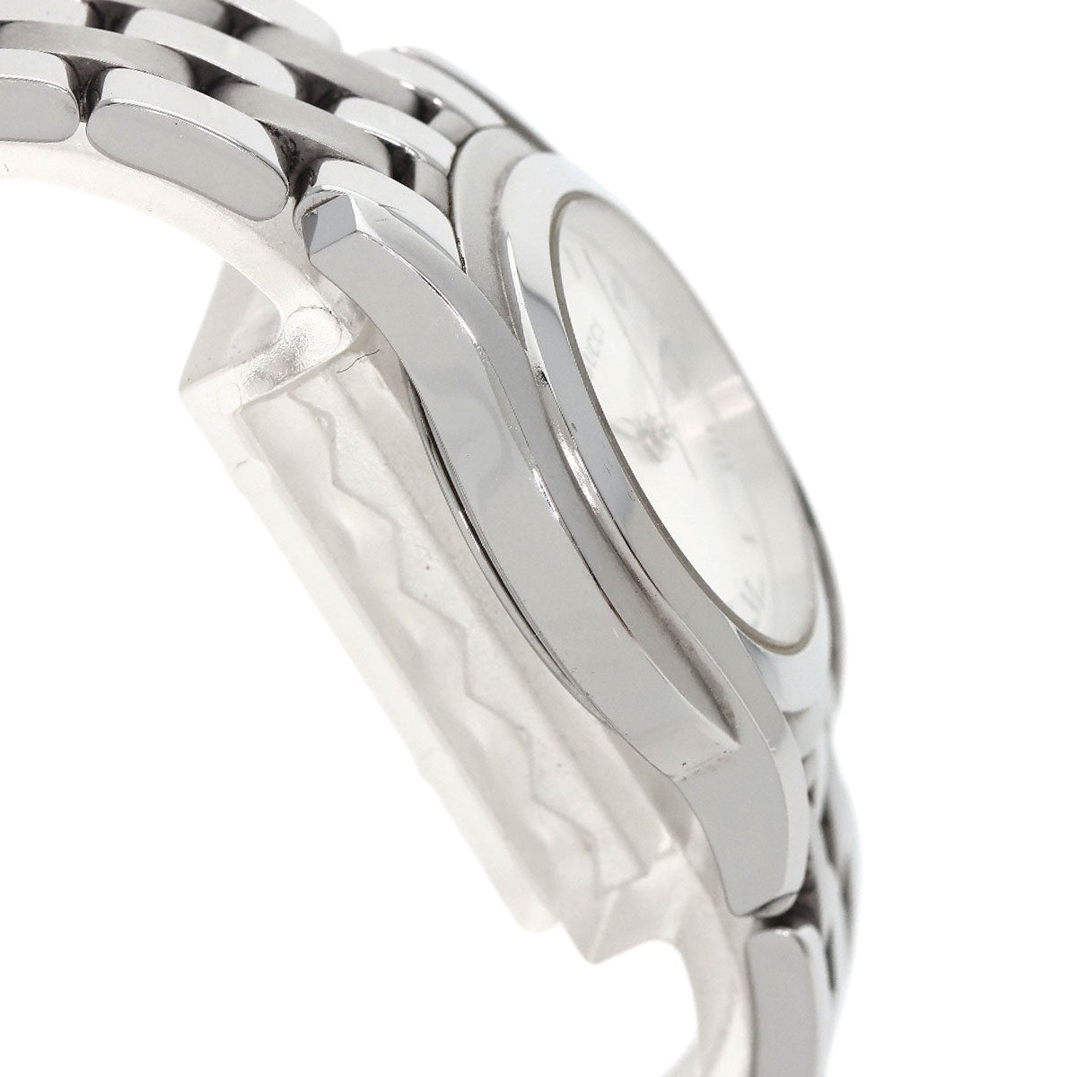 GUCCI Watches Quartz 5500L Stainless Steel , Stainless Steel Silver Round face Silver dial Women Used