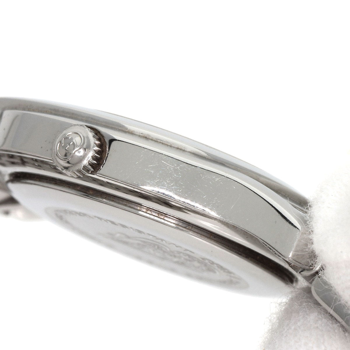 GUCCI Watches Quartz 5500L Stainless Steel , Stainless Steel Silver Round face Silver dial Women Used