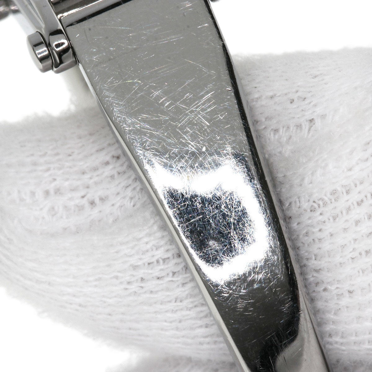GUCCI Watches Quartz Stainless Steel , Stainless Steel Silver 1500L black dial Women Used