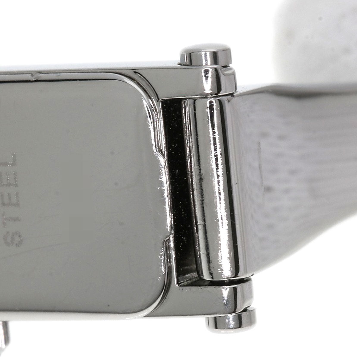 GUCCI Watches Quartz Stainless Steel , Stainless Steel Silver 1500L black dial Women Used