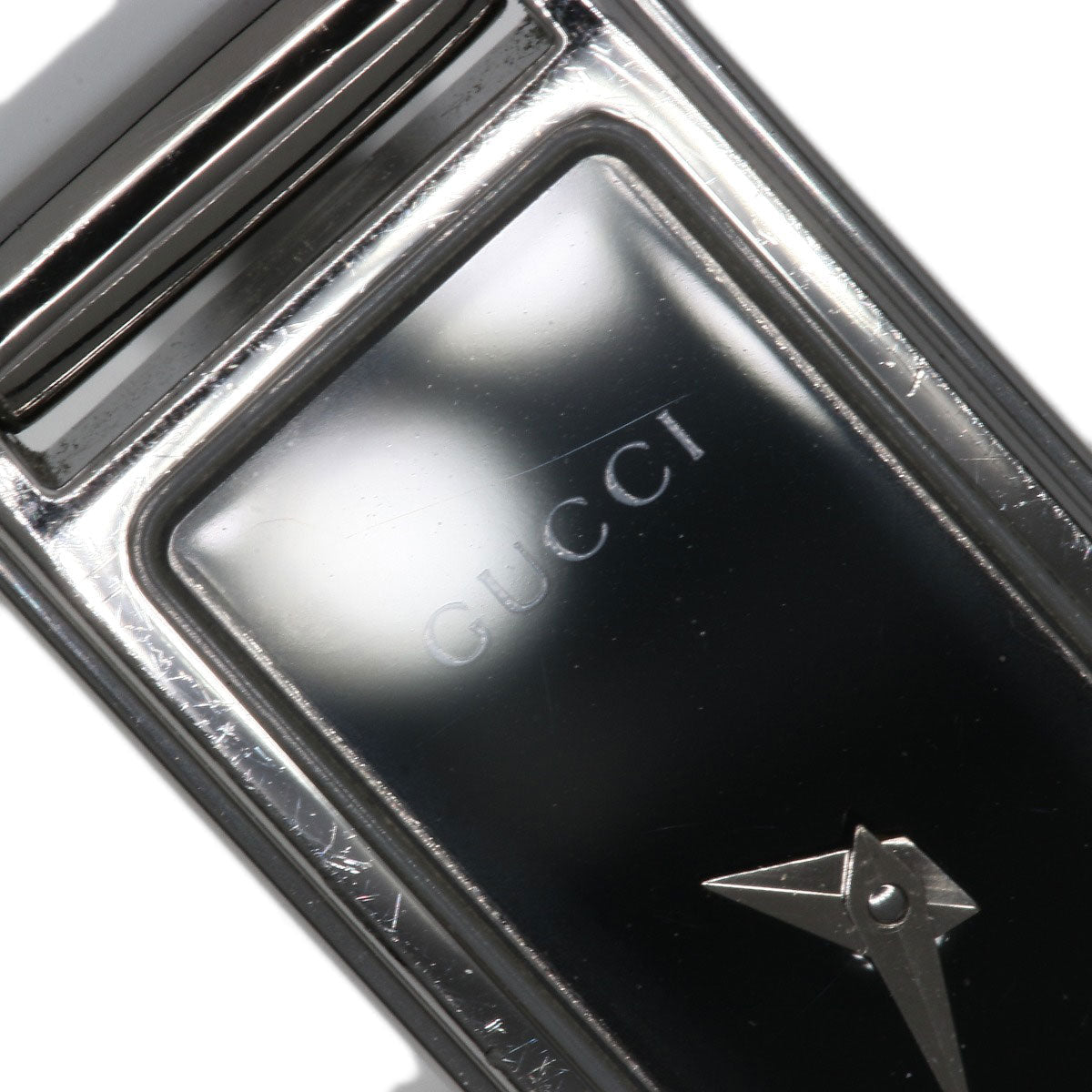 GUCCI Watches Quartz Stainless Steel , Stainless Steel Silver 1500L black dial Women Used