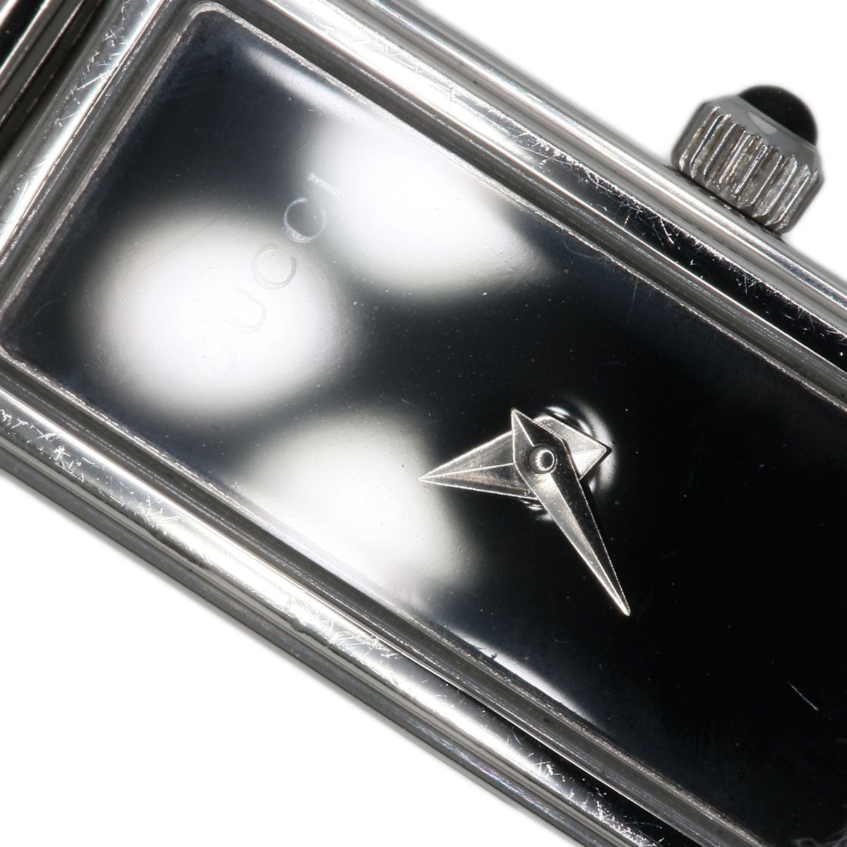 GUCCI Watches Quartz Stainless Steel , Stainless Steel Silver 1500L black dial Women Used