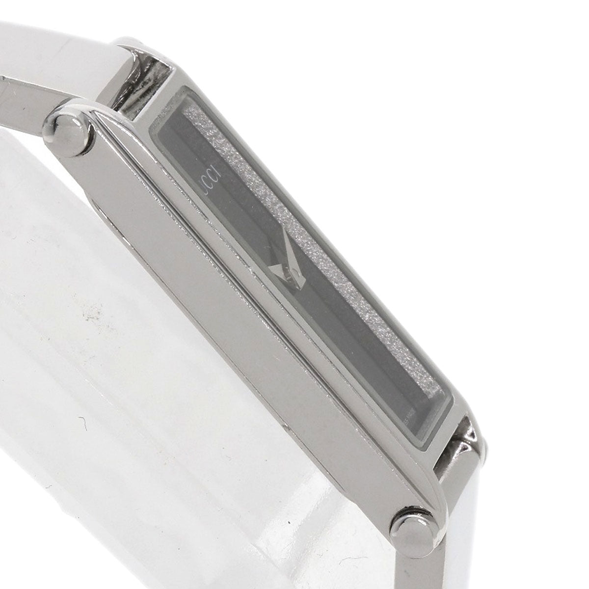 GUCCI Watches Quartz Stainless Steel , Stainless Steel Silver 1500L black dial Women Used